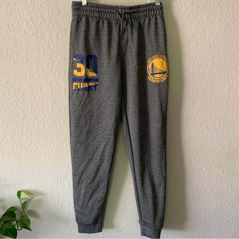 NBA Gray and Yellow Kids Sweatpants